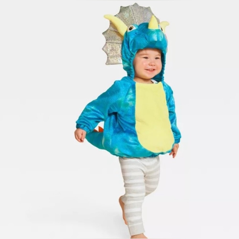NEW Hyde & Eek Infant Triceratops Halloween Costume size 0-6 Months